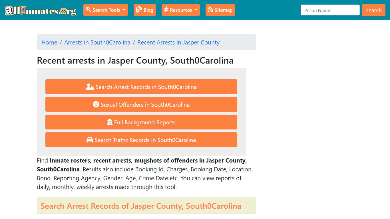 Recent arrests in Jasper County, South Carolina | Mugshots, Rosters ...